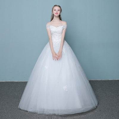Elegant Korean Wedding Dress - Slender Tail Design for Modern Brides - Buy Center