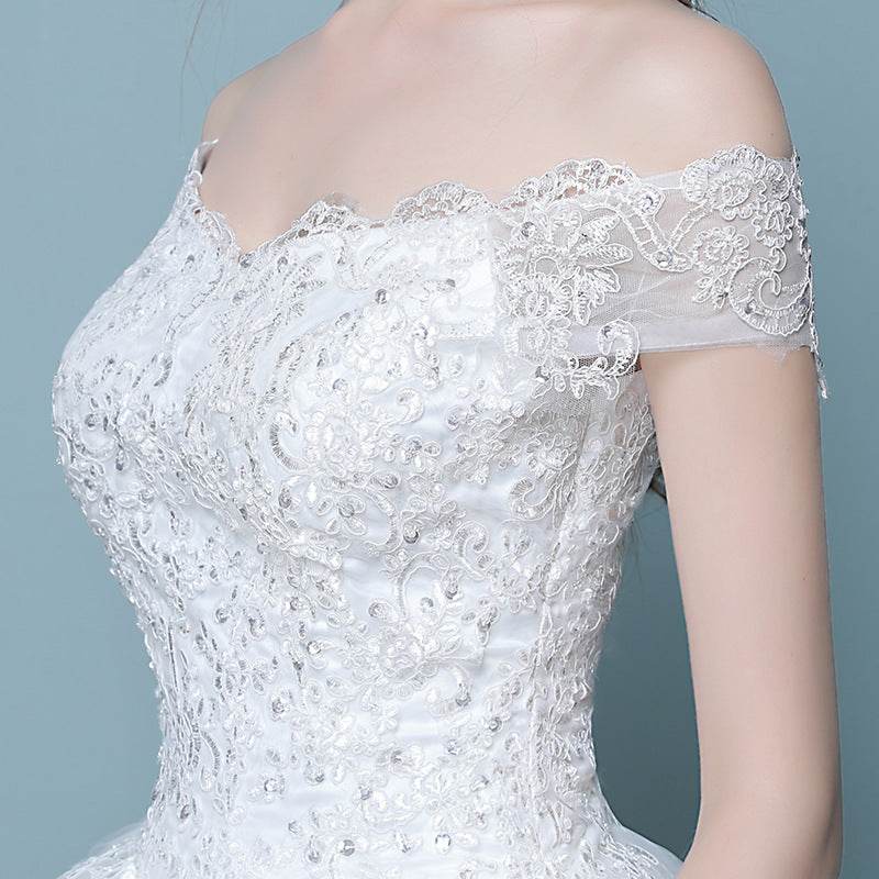 Elegant Korean Wedding Dress - Slender Tail Design for Modern Brides - Buy Center
