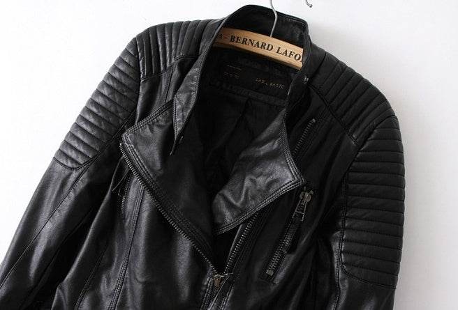 Buycenter PU Leather Jacket - Stylish Black Coat in Sizes S-XL - Buy Center