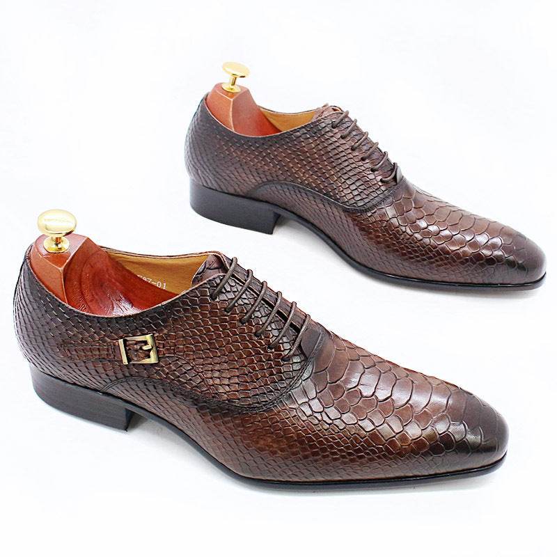 Buycenter Formal Leather Shoes for Men - Breathable & Wear-Resistant Oxford - Buy Center