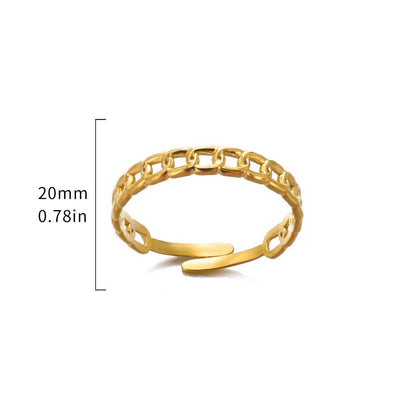 Adjustable Stainless Steel Hydraulic Ring - Stylish Geometric Design for All - Buy Center