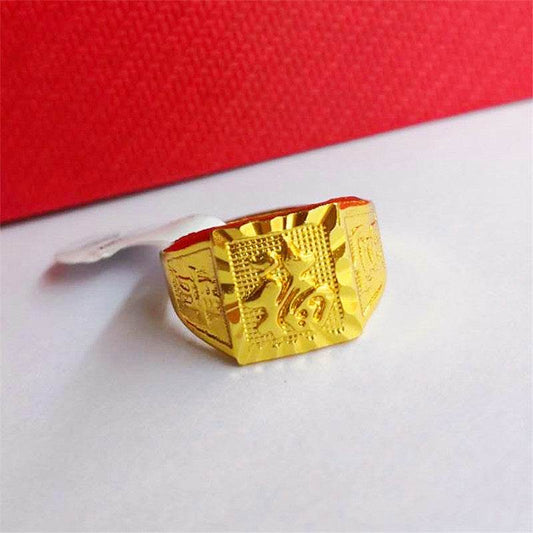 Stylish Square Men's Ring - Modern Alloy Fashion Accessory for 2025 - Buy Center