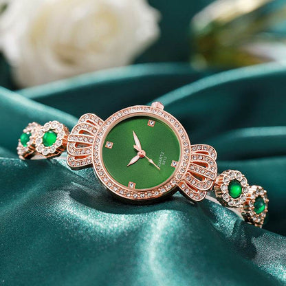 Stylish Women's Quartz Watch - Unique Bracelet Crown Design, 37.5mm Dial - Buy Center