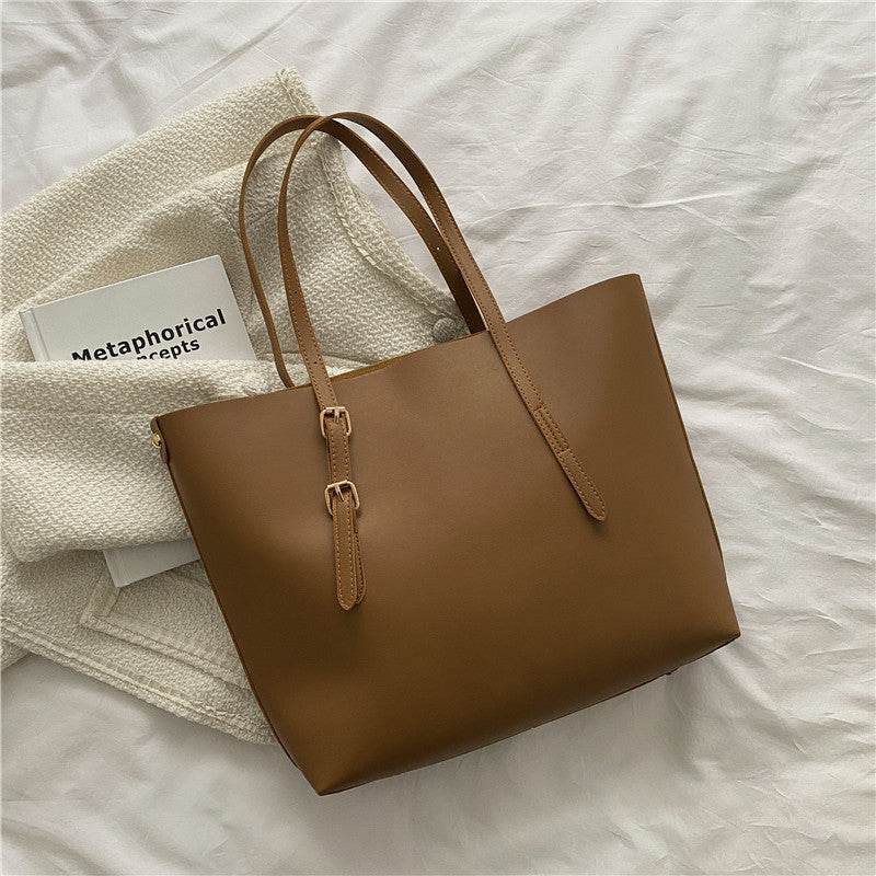 Vintage One-Shoulder Commuter Bag - Trendy Tote for Autumn & Winter - Buy Center