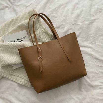 Vintage One-Shoulder Commuter Bag - Trendy Tote for Autumn & Winter - Buy Center