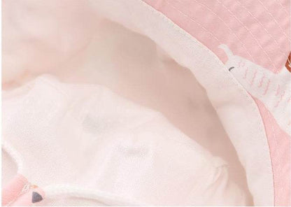 Buycenter Baby Sunshade Fisherman Hat - Flat Top, Pink & Blue Alpaca - Buy Center