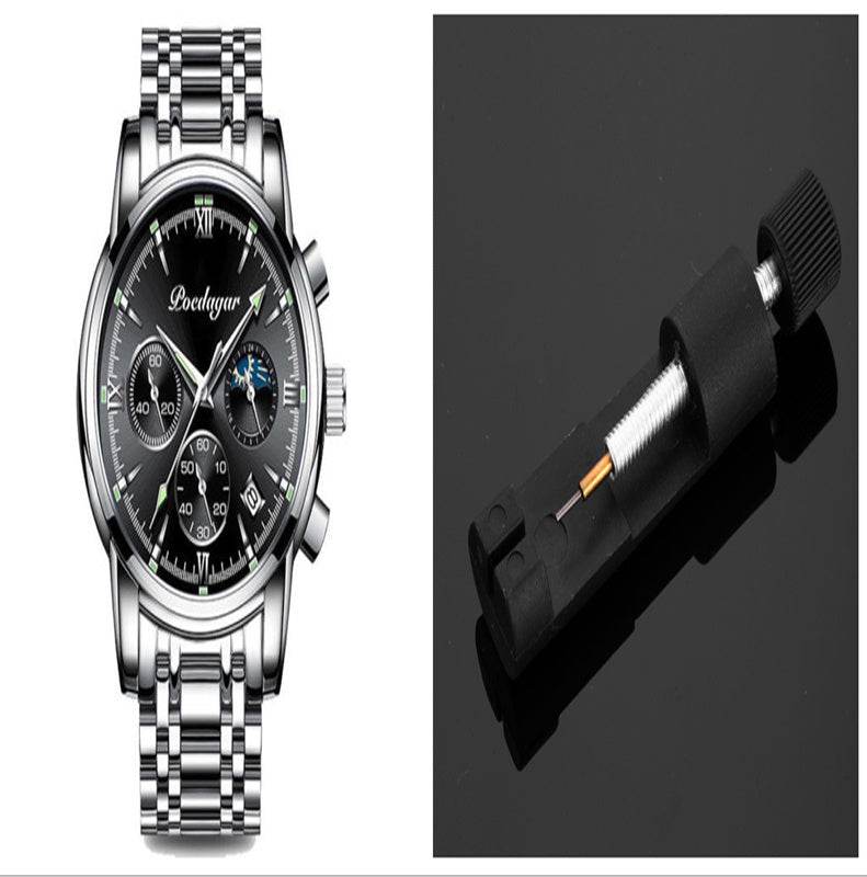 Multifunctional Men's Waterproof Watch - Luminous Quartz Style from Buycenter - Buy Center