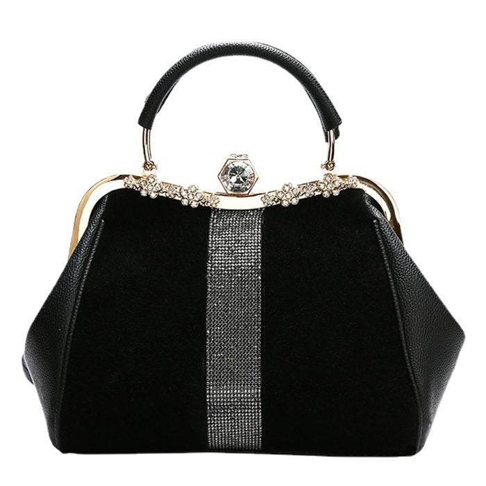 Buycenter Diamond-Embedded Handbag - Elegant PU Evening Bag for Every Occasion - Buy Center