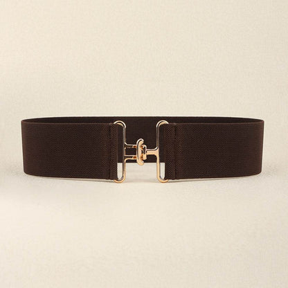Women's Elastic Belt with Simple Buckle - Stylish & Adjustable for Any Outfit - Buy Center