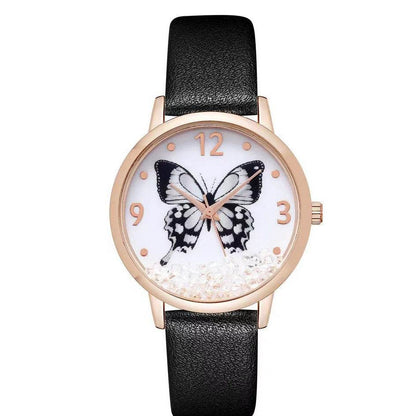 Women's Rhinestone Butterfly Quartz Watch – Stylish Casual Dress Timepiece - Buy Center