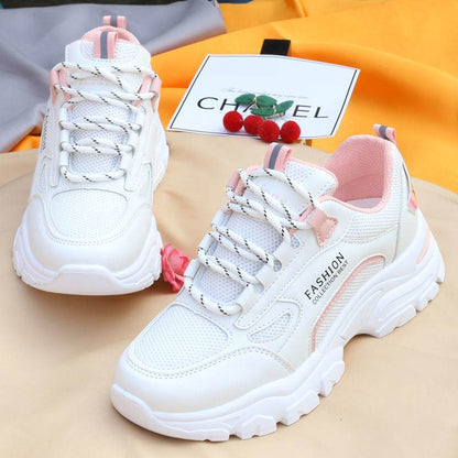 Buycenter Trendy Women's Casual Sneakers - Breathable Platform Design - Buy Center