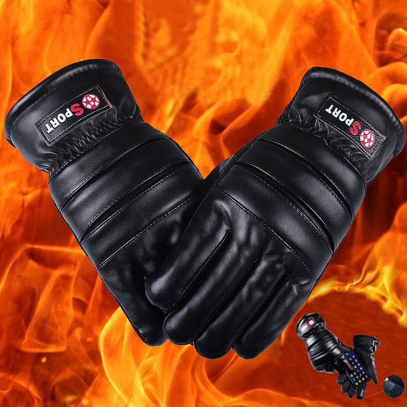 Winter Leather Gloves - Warm, Touch-Screen Compatible for Men & Women - Buy Center