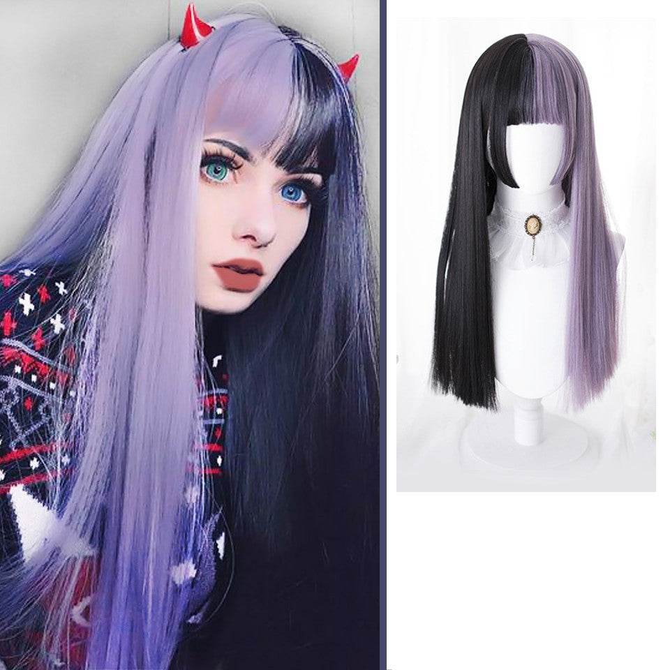 Vibrant Lolita Double Ponytail Wig - 60cm High Temperature Wire Style - Buy Center