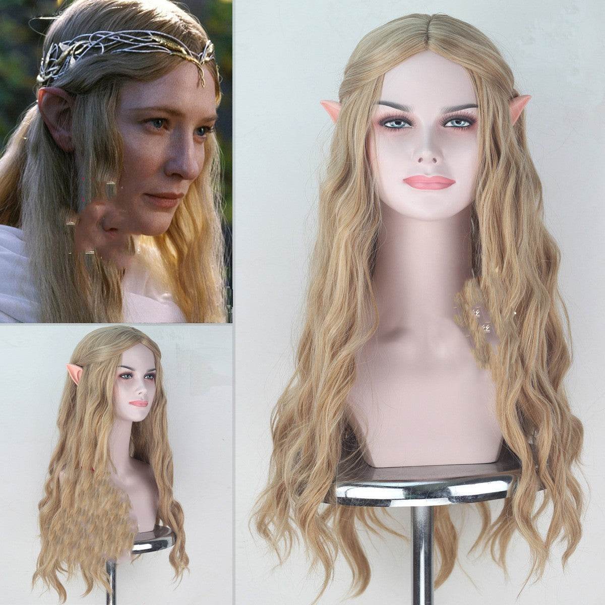 Hobbit Wig Elf Queen Kellantril - Cosplay Wig with Ears for Anime Fans - Buy Center