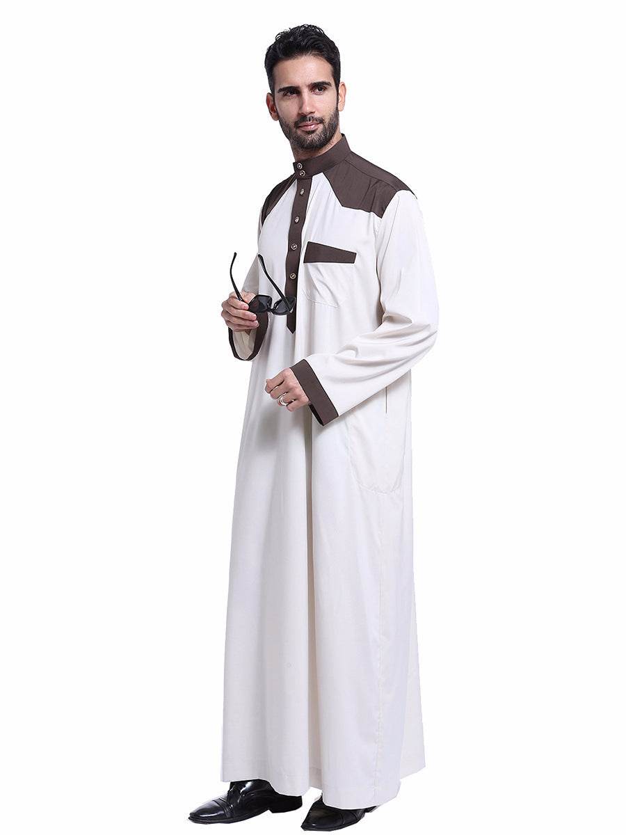 Stylish Muslim Arab Men's Robe - Embroidered for All Seasons, Modern Fit - Buy Center