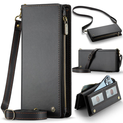 Universal Leather Wallet Case - Crossbody Phone Holder, Stylish & Functional - Buy Center