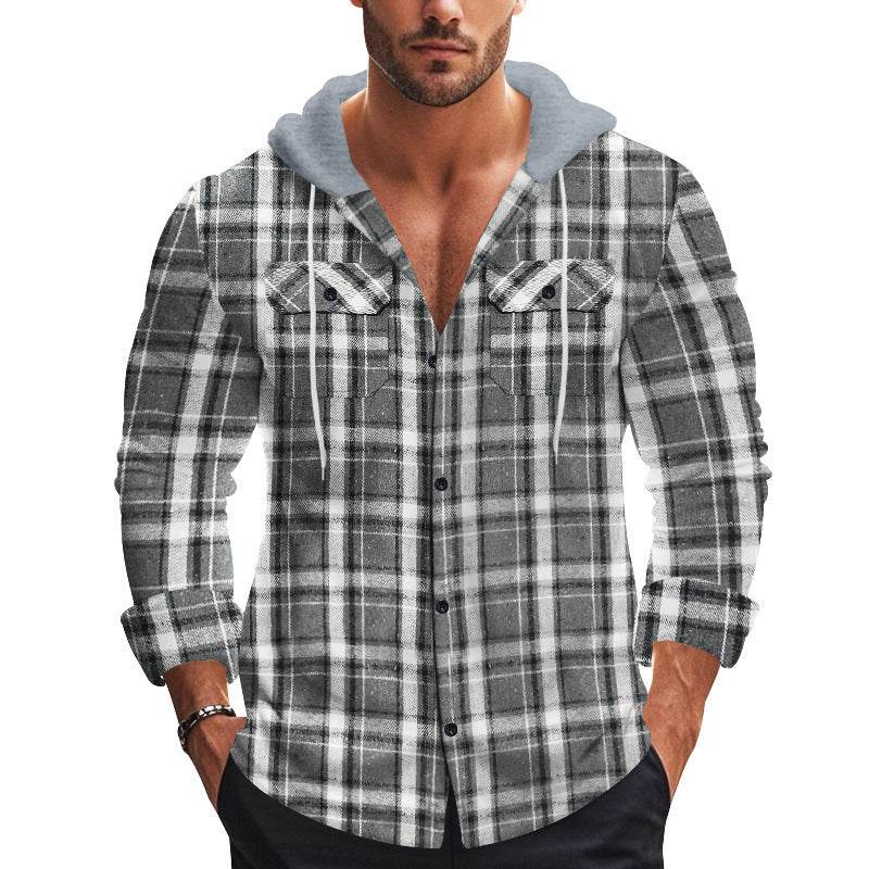 Buycenter Men's Plaid Shirt - Retro Fashion for Autumn & Winter 2025 - Buy Center