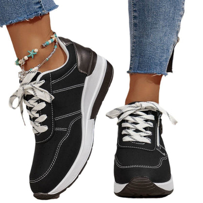Casual Plus Size Sneakers for Women - Stylish Low Top All-Matching Shoes - Buy Center