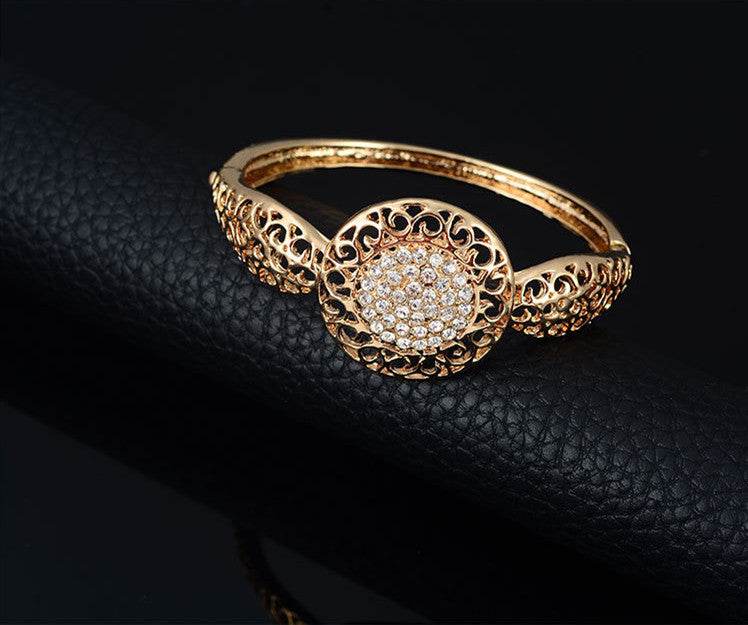 Elegant Four-Piece Fine Jewelry Set - Necklace, Earrings, and Ring 2025 - Buy Center