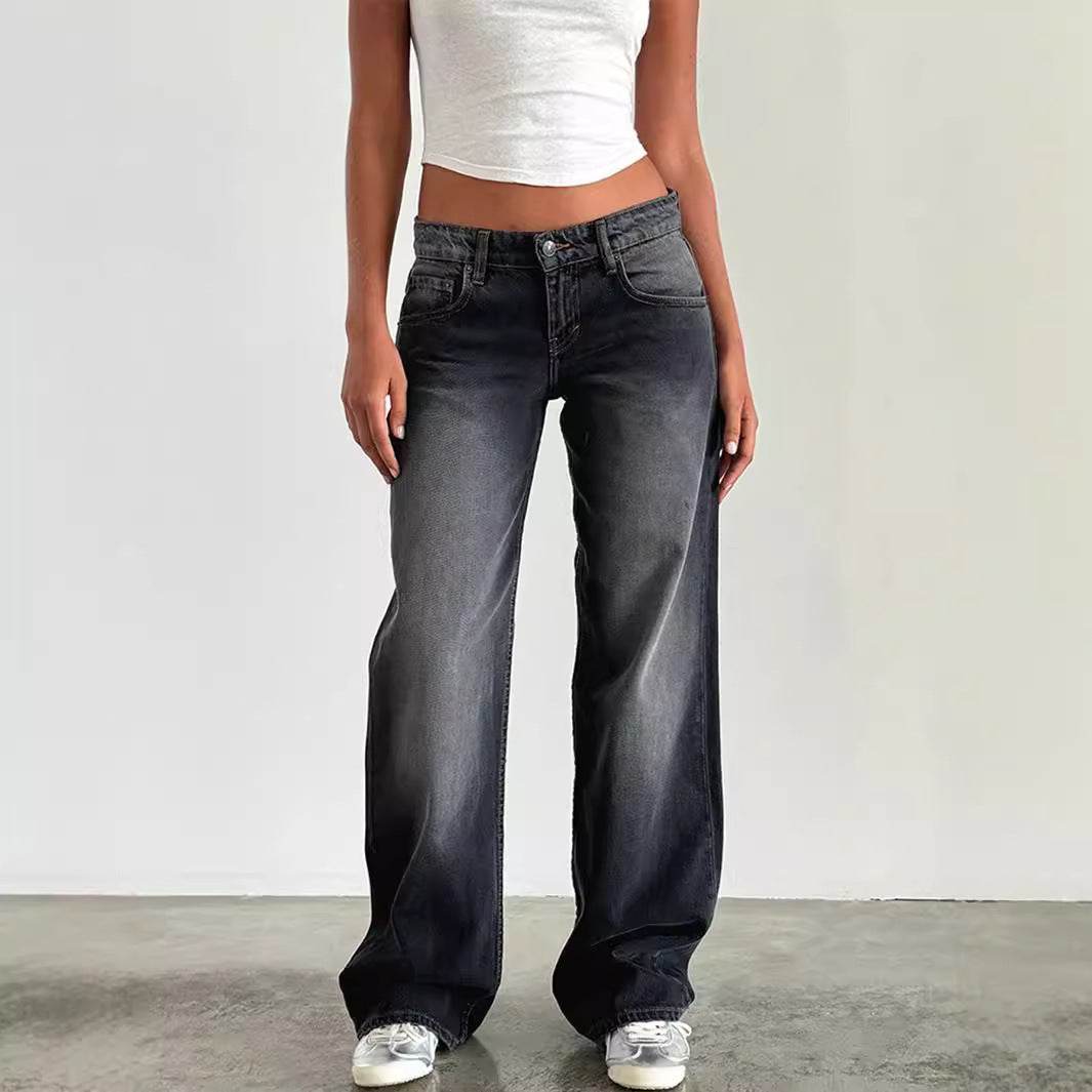 High-Quality Women's Straight Jeans - Stylish Denim Trousers 2025 - Buy Center