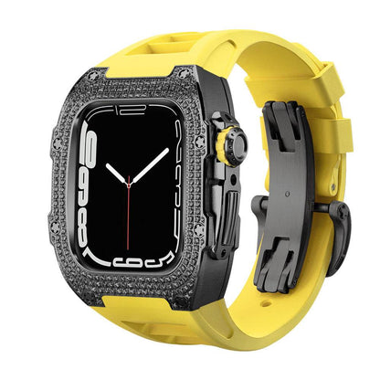 Buy Center Diamond-Studded Watch Strap - Men's Sports Watch Accessory - Buy Center