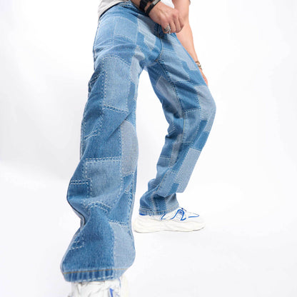 Brand Men's Elastic Jeans - Tapered Fit Denim | XS-XXL Sizes Available - Buy Center