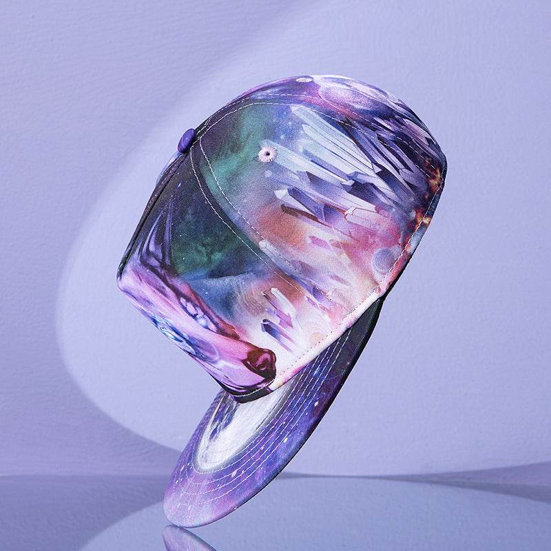 Buycenter Hip Hop Printed Hat for Men - Breathable Summer Dome Style - Buy Center