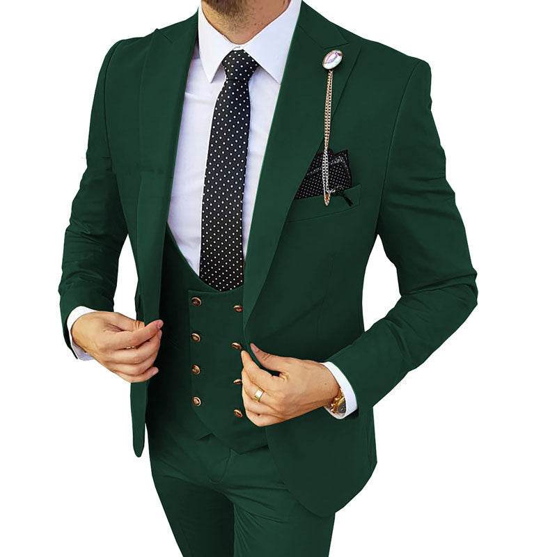 Stylish Men's Three Piece Suit - Lightweight Cotton for Any Occasion - Buy Center