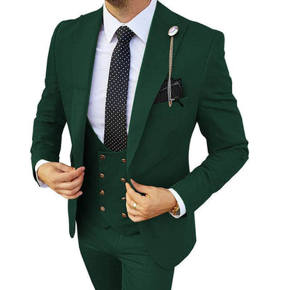 Stylish Men's Three Piece Suit - Lightweight Cotton for Any Occasion - Buy Center