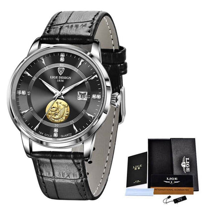 Buy Center Men's Mechanical Watch - Waterproof, Double Calendar, Luminous Design - Buy Center