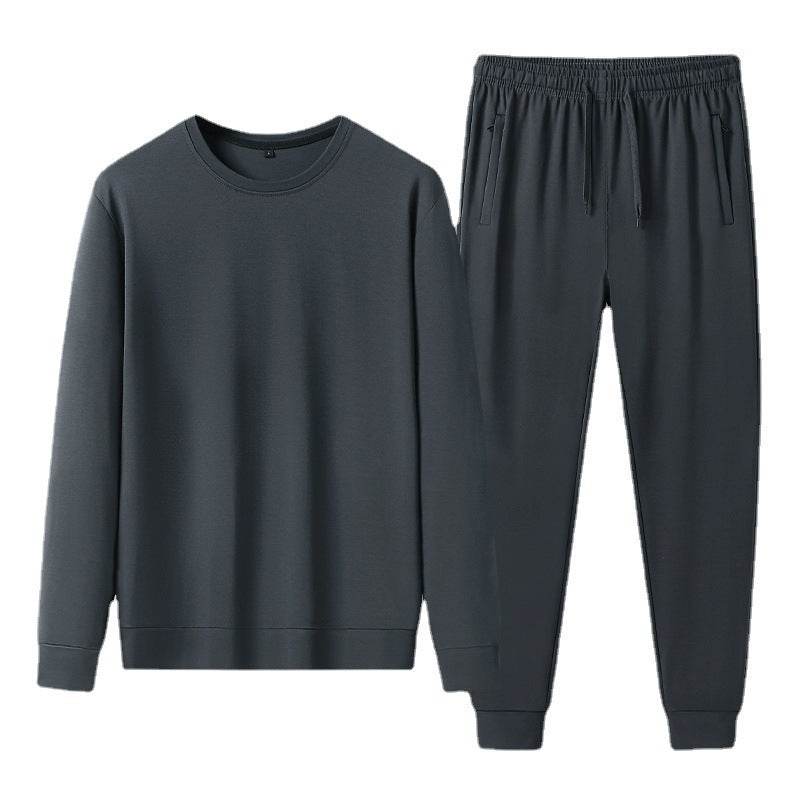 Buycenter Men's Tencel Sports Suit - Spring & Autumn Sweatshirt & Pants - Buy Center
