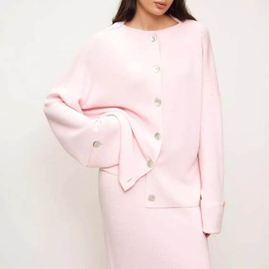 Buycenter Women's Knitting Cardigan - Loose Fit Pullover for Autumn/Winter - Buy Center