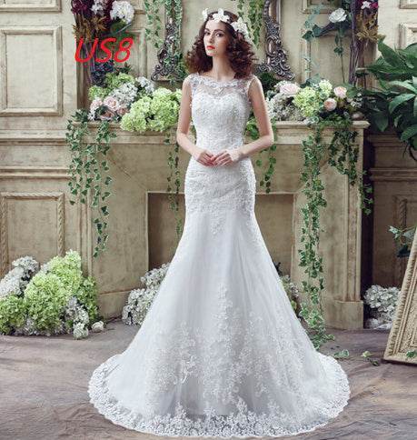 Buycenter Lace Mermaid Wedding Dress - Sexy Trailing Design for Brides - Buy Center