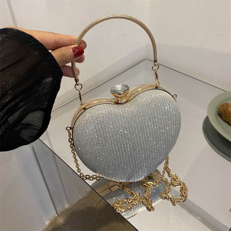 Love Chain Crossbody Handbag - Stylish Sequin Design for Valentine’s Day - Buy Center