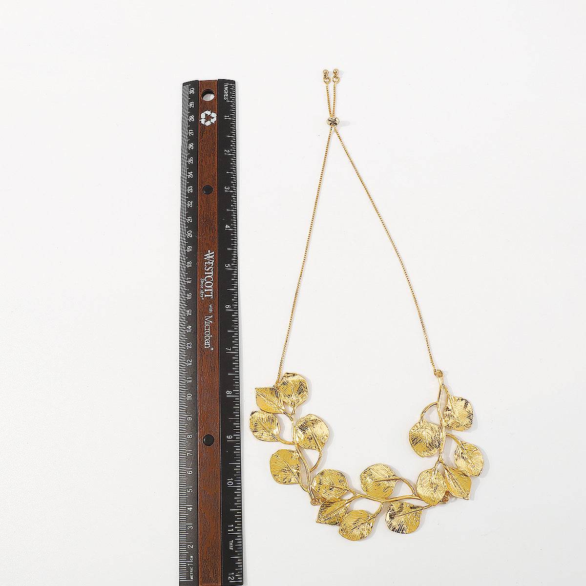 2025 Luxury Metal Leaf Earrings & Choker Set - Elegant Jewelry Gift - Buy Center