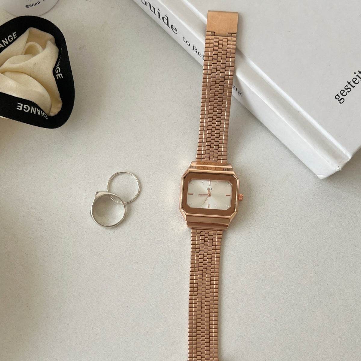 Light Luxury Women's Watch - Elegant Square Dial in Stunning Colors - Buy Center