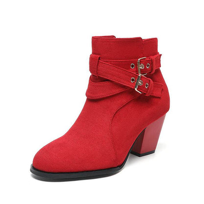 Stylish Women's Suede Ankle Boots - Comfortable & Elegant Fashion 2025 - Buy Center