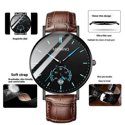 Trade Watch Stylish Black Technology Belt - Refined Steel Design, Trendy Look - Buy Center