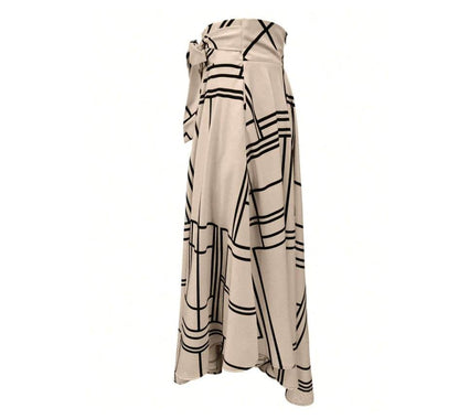 Buycenter Women's Solid Color Slit Skirt - Casual Lace Zipper Design - Buy Center