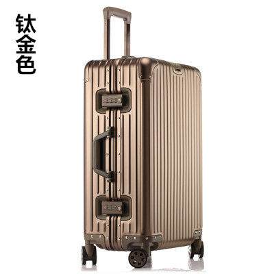 Large Capacity Aluminum Magnesium Trolley Case - Waterproof & Stylish Travel - Buy Center