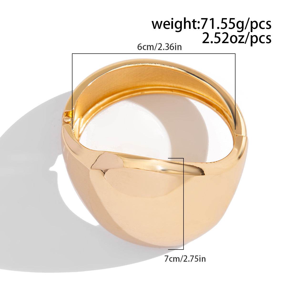 Elegant Metal Irregular Glossy Spring Bracelet & Ring Jewelry Set - Buy Center