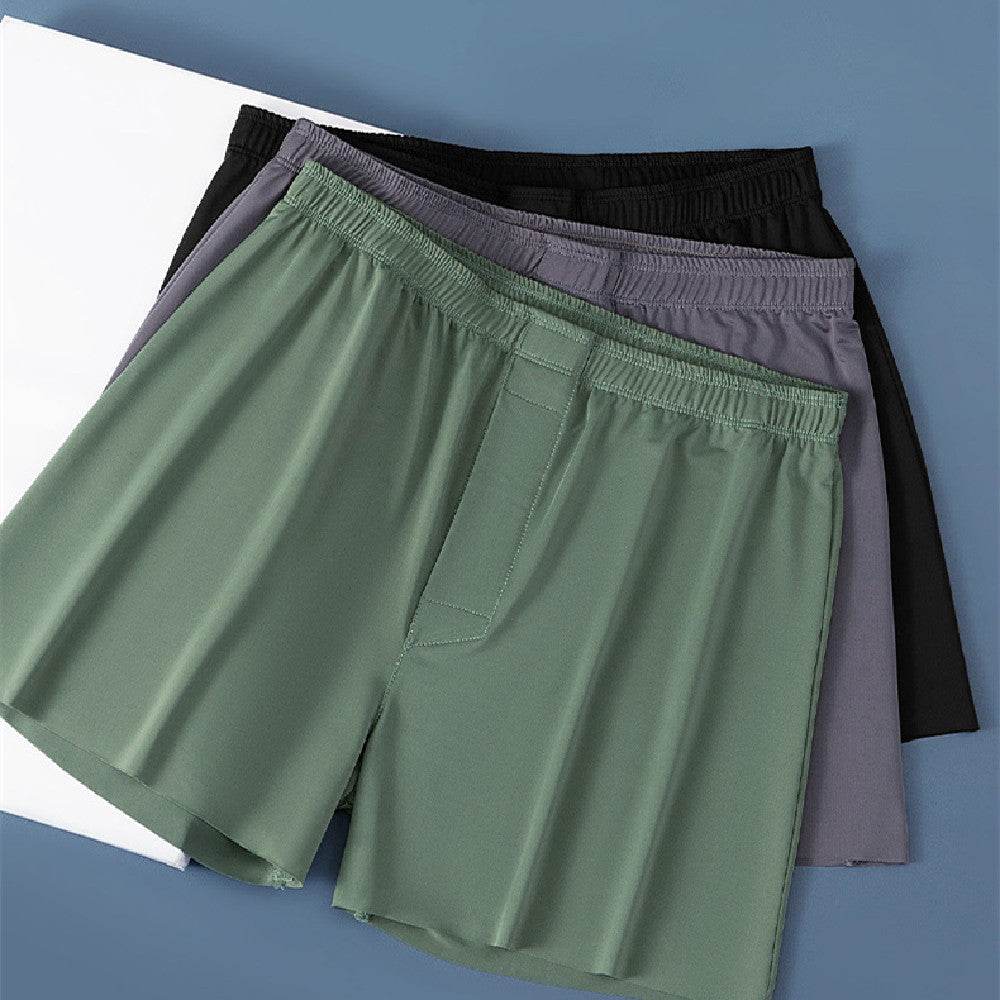 Men's Ice Silk Seamless Panties - Comfortable Mid Waist Shorts, Stylish Fit - Buy Center