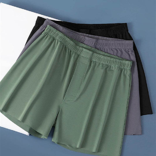 Men's Ice Silk Seamless Panties - Comfortable Mid Waist Shorts, Stylish Fit - Buy Center