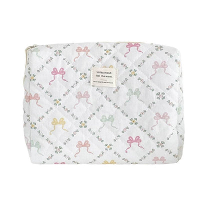 Colorful Bowknot Portable Storage Bag - Large Capacity Clutch for Daily Use - Buy Center