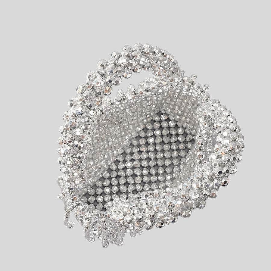 Buycenter Acrylic Tassel Handbag - Handmade Bucket-Style Evening Bag - Buy Center