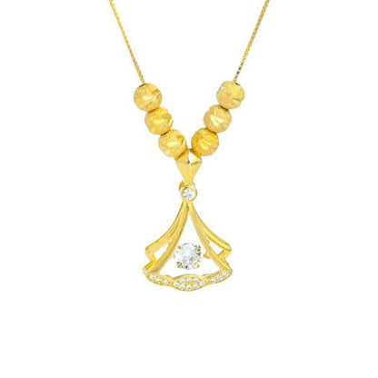 Small Skirt Ginkgo Leaf Necklace - Stylish Copper Pendant for Women - Buy Center