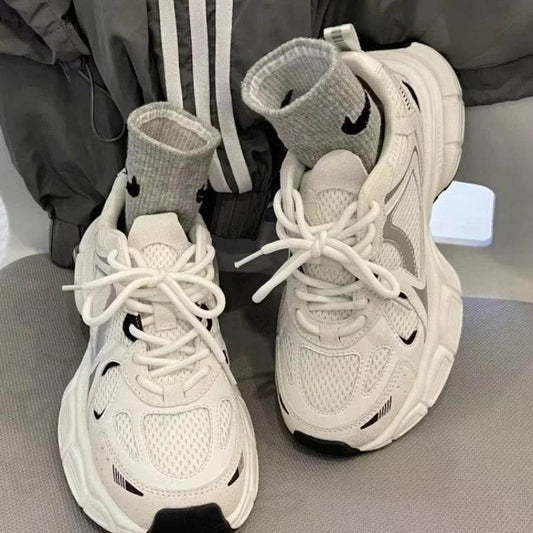 Polar Wave Breathable Mesh Platform Shoes - Casual Wedge Design 2025 - Buy Center