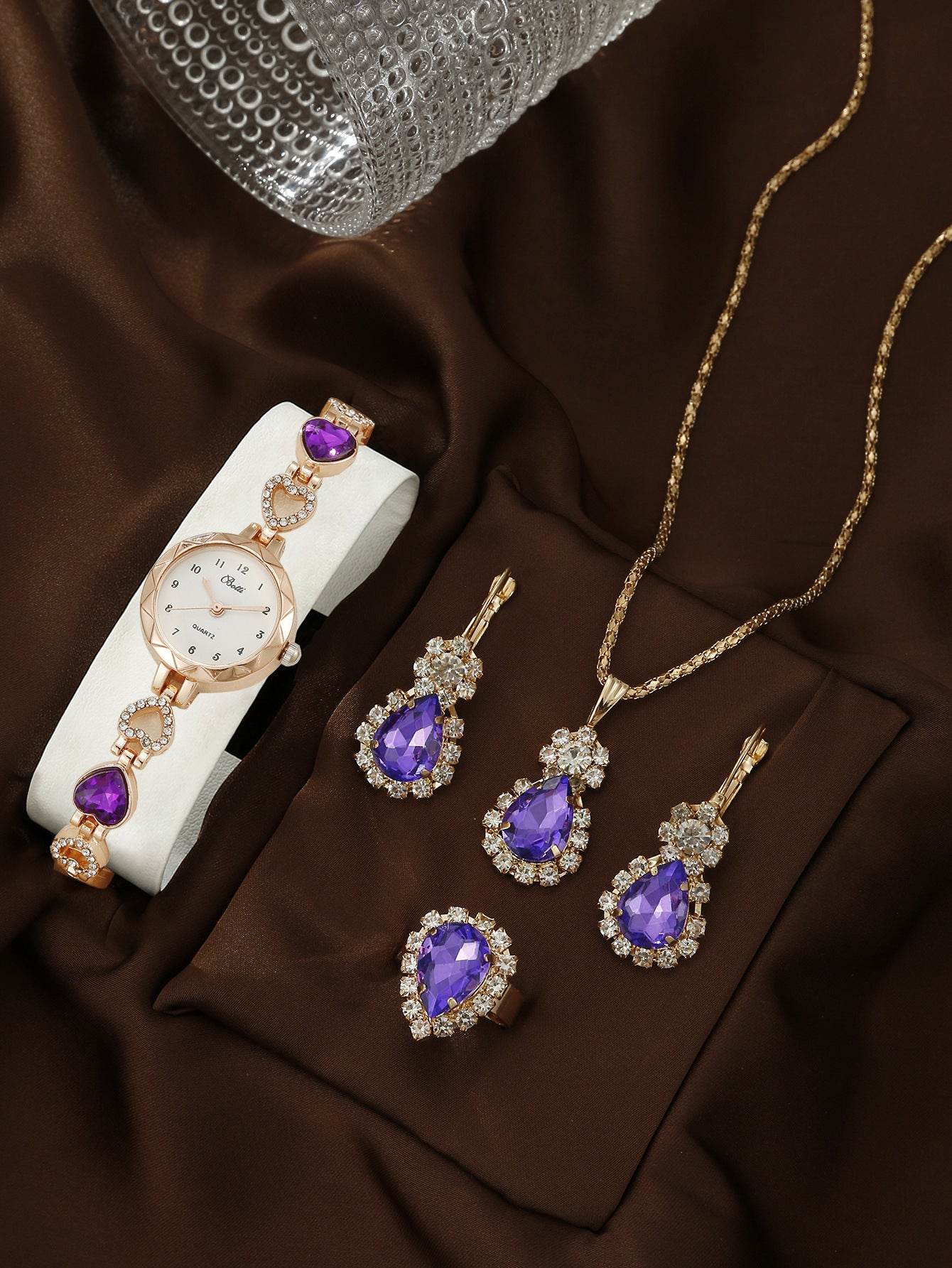 Women's Light Luxury Quartz Watch - Elegant Accessories Set Included - Buy Center