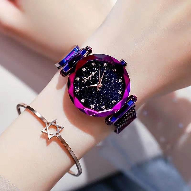 Starry Sky Lady Quartz Watch - Waterproof & Trendy Design for Women - Buy Center