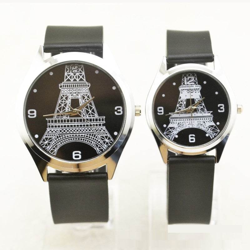 Paris Tower Couple Watches - Stylish Set for Men & Women, Durable Design - Buy Center